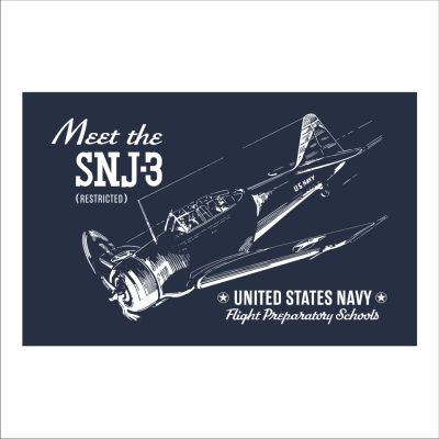 "Meet the SNJ-3" pilot manual cover art