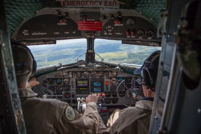 C-47 Placid Lassie cockpit