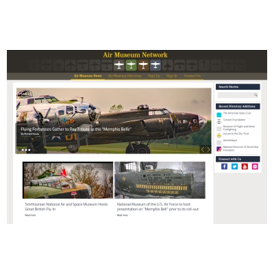 Air Museum Network - personal project website